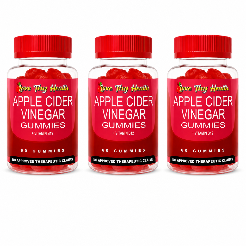 3 Bottles of Apple Cider Vinegar Gummies