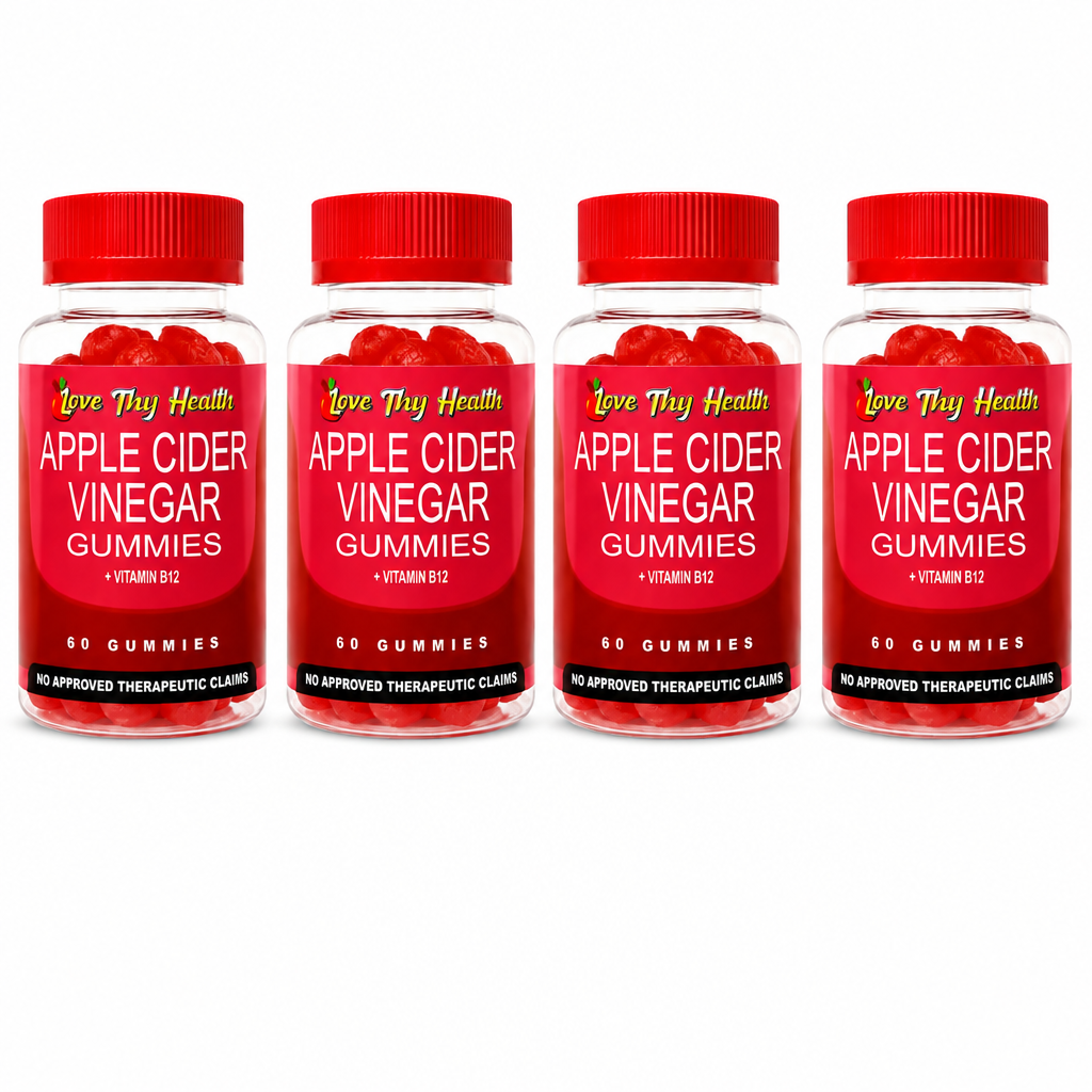 4 Bottles of Apple Cider Vinegar Gummies